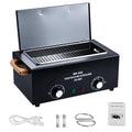 High Temperature Cleaning Box 300W 1.5L with Timer Dry Heat Sterilizer Cabinet Equipment with Stainless Tray For Nail Tool Spa Pedicure Hairdressing Metal Tools with Handle (Black#2)