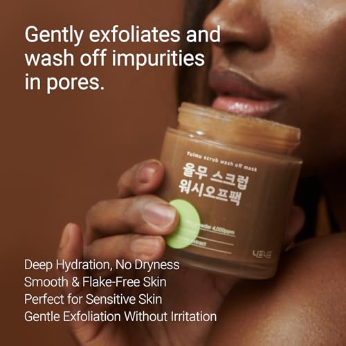 NEAF Yulmu Scrub Wash-Off Pack for Gentle Exfoliation & Hydration - All Skin Types