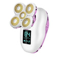 Electric Razors for Women Legs 5D:Magnetic Shaver Heads Waterproof Rechargeable Shaver Multi-Use for Hair Removal on Legs Bikini Body-Purple