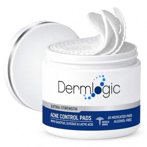 Acne Treatment Pads with Glycolic Lactic Salicylic Acid for Face & Body