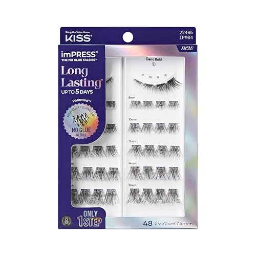 False Eyelashes Clusters Demi Bold Long Lasting Reusable Strip Lashes