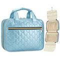Large Travel Toiletry Bag with Hook - Water-Resistant Makeup Organizer, Blue, Medium