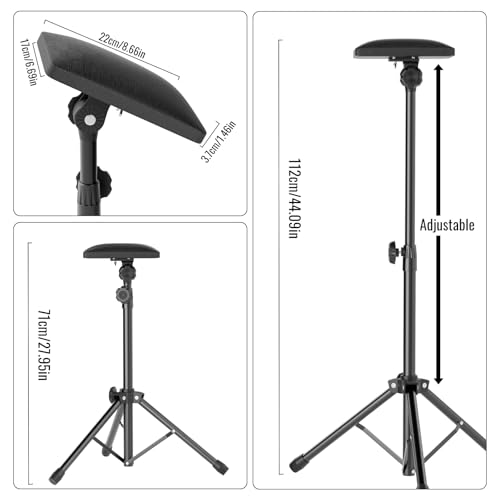 Adjustable Tattoo Arm Rest with 180° Tilt and Soft Sponge Pad for Studio