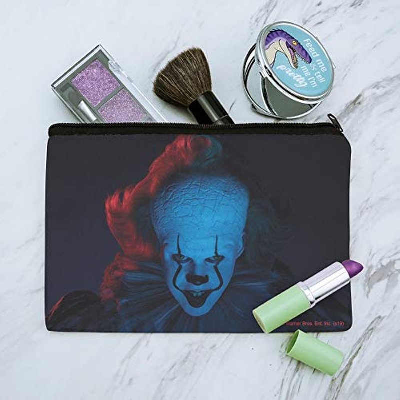 IT: Chapter 2 Blue Pennywise Makeup Cosmetic Bag Organizer Pouch