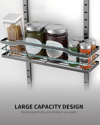 Moforoco 9-Tier Over-The-Door Pantry Organizer - Pack of 2, White, Kitchen & Home Storage