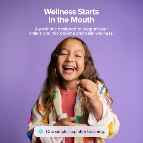 Kids Probiotics Lozenges with Strawberry Vanilla Flavor - Oral & Gut Health Support