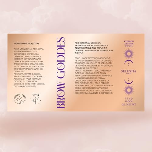 Two-Sided Eyebrow Pencil ? Triangle Thin Tip for Precise Application + Spiral Comb-Brush ? Long-Lasting & Pigmented ? 0.1 g. Brow Goddess (Billkis)