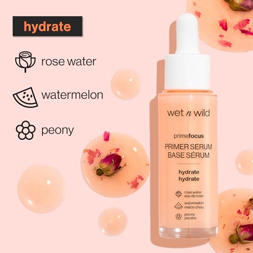 wet n wild Prime Focus Primer Serum for Face, Hydrating for Dry Skin, Makeup Primer Serum (Pack of 2)