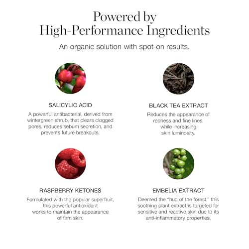 Ogee Plant-Based Acne Treatment for Face with Salicylic Acid - Targeted Acne Spot Treatment with Soothing Ceramic Application Tip