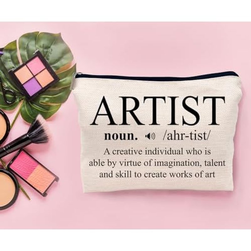 Artist Makeup Bag, Artist Gifts for Women, Best Gifts for Artists, Gifts for Artists, Artist Birthday Gift, Artist Definition Small Makeup Cosmetic Bag for Purse