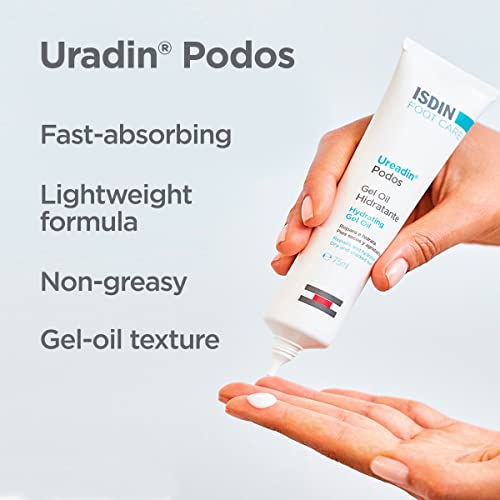 Hydrating Foot Cream with 10% Urea for Dry Skin - Uradin Lotion & Podos Bundle