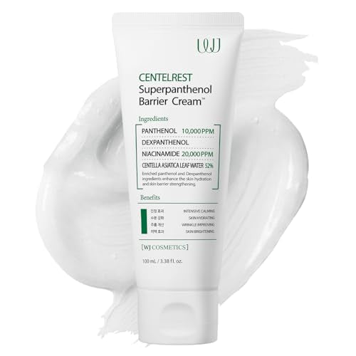 WJ Centelrest Superpanthenol Barrier Face Cream with Niacinamide & Centella, Hydrating Skin Support, 3.38 fl oz