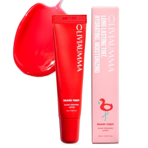 OLIVIAUMMA Miami Vibes Glow Ceramide Lip Gloss Hydrating Lip Moisturizer 15ml