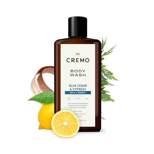 Cremo Blue Cedar & Cypress Body Wash 32 Fl Oz All-Season Nourishing Gel