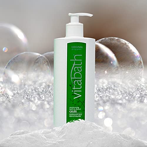 Patchouli Bath & Shower Gel - 21 oz Moisturizing Body Wash with Botanical Oils - Spring Green