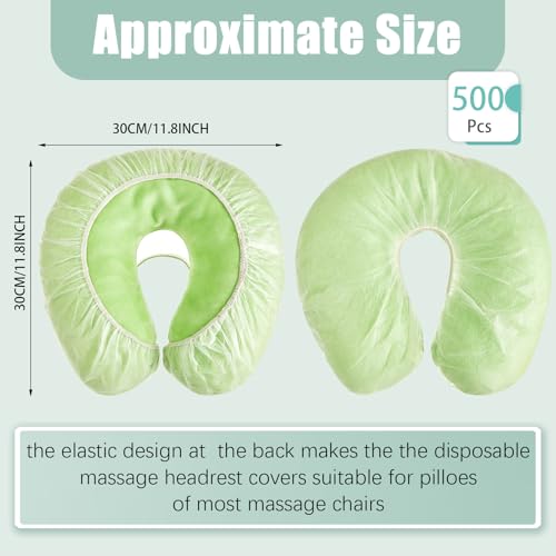 500pcs Disposable Face Cradle Cover Set for Spa & Salon - Elastic Fit