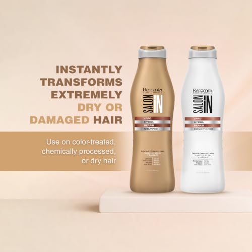Hydrating Hair Repair Shampoo & Conditioner Set for Dry Damaged Hair - 10.1Oz