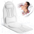 52" x 16" Full Body Bath Pillow for Bathtub, Luxury Bathtub Cushion with 192 Suction Cups and Soft 5D Mesh Fabric, Bath Tub Pillows for Head and Neck, Relaxing Tub Accessories for Women