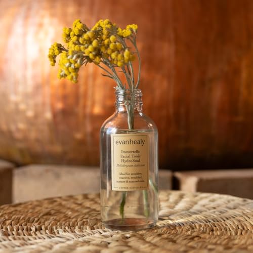 Evanhealy Immortelle HydroSoul Copper Distilled Facial Tonic 4oz - Organic Eye & Skin Hydrator