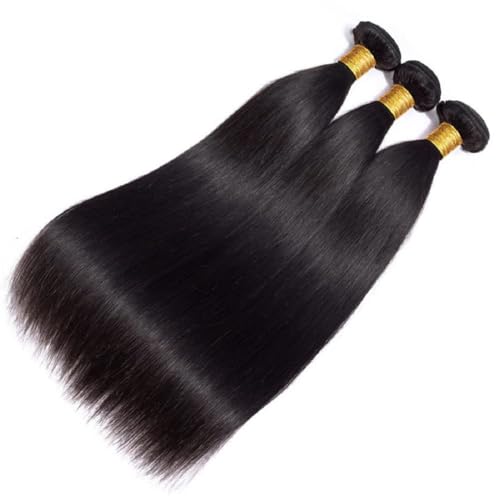 Brazilian Straight Human Hair Bundles 14x14x14 Inch - Unprocessed Virgin Hair