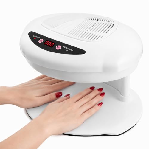 Nail Dryer for Regular Polish 400W Large Fan with Warm and Cool Air - White