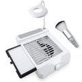 Nail Dust Collector Vacuum with LED Lamp & Accessories for Salon & Home Use