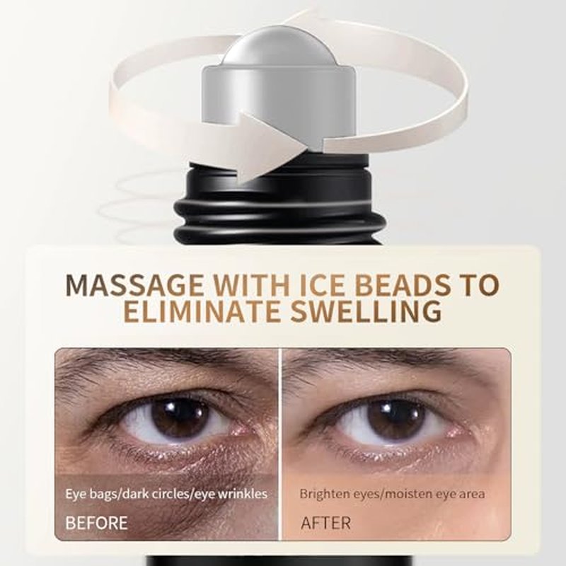 Eye Repair Stick for Men, Reduces Under Eye Dark Circles & Eyebags, Eyes Cooling Stick Hydrates and Depuffing 0.34 Fl.Oz (1)