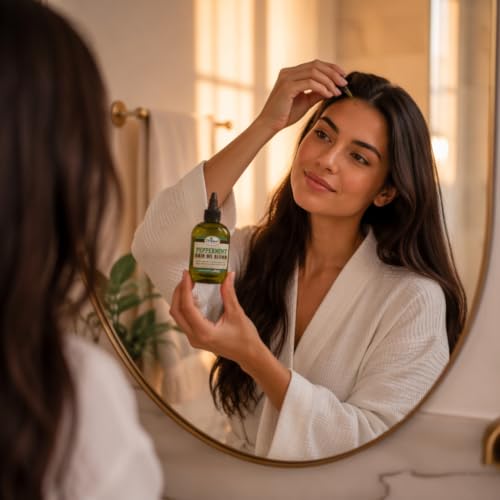 Difeel Peppermint Hair Oil Blend 7.1 Ounce (3-Pack)