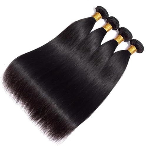 Human Hair Bundles 8 10 12 14 Inch Straight Hair Extensions - Queenset