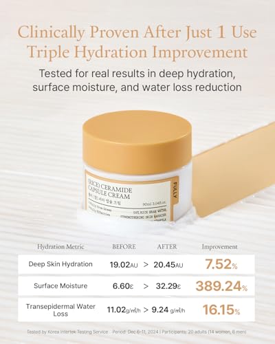 Rice Ceramide Moisturizing Face Cream - Deep Hydration with Rice Water & Barrier Support