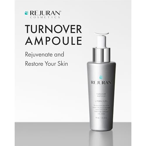 REJURAN¢ç c-PDRN¢ç Korean Skin Care Bundle ? Turnover Ampoule Face Serum & Moisture Bubble Cleansing Water for Firming, Hydrating, Radiant Skin and Gentle Makeup Removal