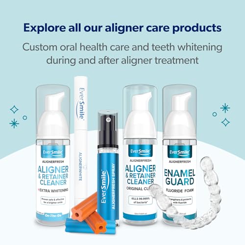Aligner & Retainer Cleaner Foam with Fluoride - Whitens & Protects Teeth - Mint Flavor - 50ml