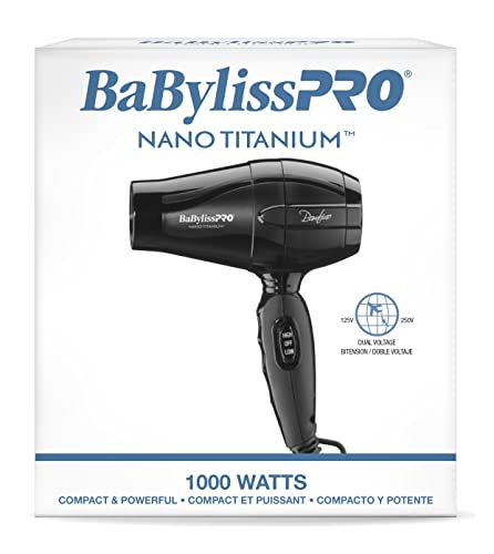 BaBylissPRO Nano Titanium Bambino Compact Travel Hair Dryer - 1 Pack