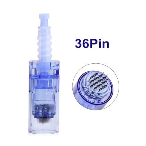 Microneedling Pen Cartridges 36 Pin Replacement for Dr Pen A6/N2/M7 – 10 Pack