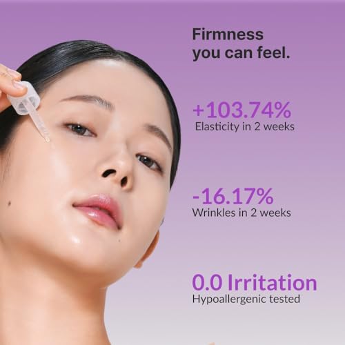 The Firm Ampoule, Anti-Aging Face Serum with Peptides, Bakuchiol & Korean Thistle, Firm & Lift, Wrinkle Care, Reduce Facial Puffiness, Vegan Korean Skincare (30ml / 1.01 fl. oz)