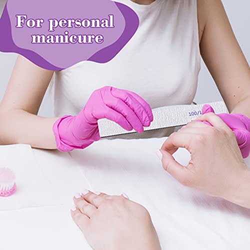 200 Pcs Nail Files Bulk Set 4 Styles Double Sided 100/180 Grit Manicure Tools