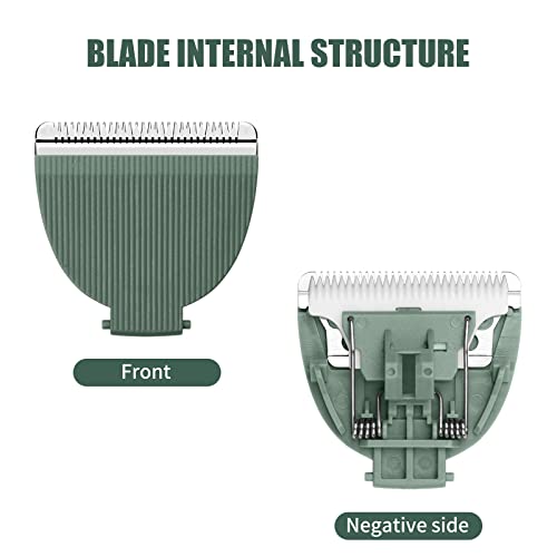 Green 3 Pack Ceramic Replacement Blades for Meridian & ManSpot Grooming Trimmers
