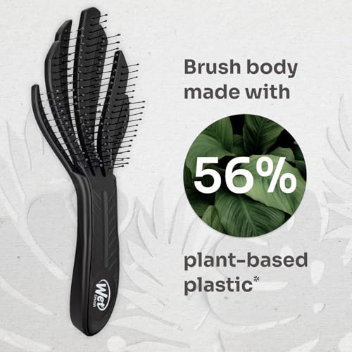 Wet Brush Go Green Curl Detangler Hair Brush - Black - Pack of 2