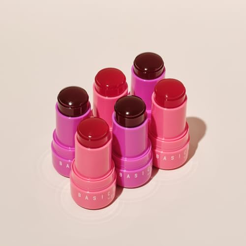 Lip & Cheek Stain - Watermelon Soft Pink 2-in-1 Gel Tint for Natural Flush