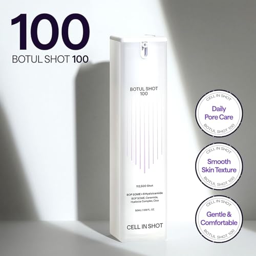 BOTUL SHOT 100 - Korean Microneedling Skin Booster with Centella Asiatica, Hyaluronic Acid and BOP SOME for Daily Pore Tightening, 1.68 fl.oz (50 ml)