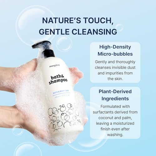 Baby Bath & Shampoo Pack 13.52 Fl Oz - Gentle Tear-Free All-in-One Wash with Ceramides