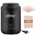 Podoy Black Mini Wax Pot Warmer for Facial & Body Hair Removal Travel Size