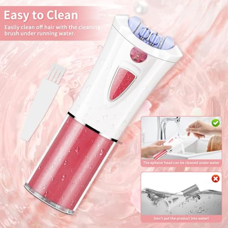 2026 Upgraded Facial Epilator for Women, Cordless Electric Tweezers Hair Removal Device with LED Light, Precise & Painless Face Epilator Hair Remover for Face/Lip/Arms/Legs/Bikini Line, Smooth Glide