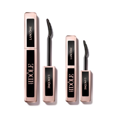 Lanc?me Lash Id?le Lash-Lifting & Volumizing Black Mascara Duo - For Volumized, Lengthened & Lifted Lashes - Full Size & Travel Size Mascara Set