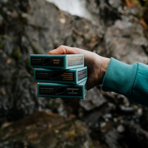 Cold-Process Clay Soap Bar with Peppermint & Lavender 4oz Pack of 2 - Alaska Glacial Essentials