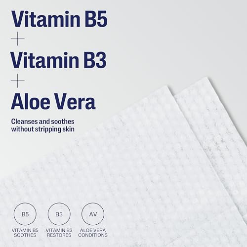 Cetaphil Gentle Skin Cleansing Face & Body Wipes - 10 Count Pack of 12, Fragrance-Free & Sensitive Skin Friendly