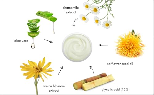 Glycolic Acid Facial Cream for Anti-Aging Exfoliation - Non-Sensitive Skin, 50ml