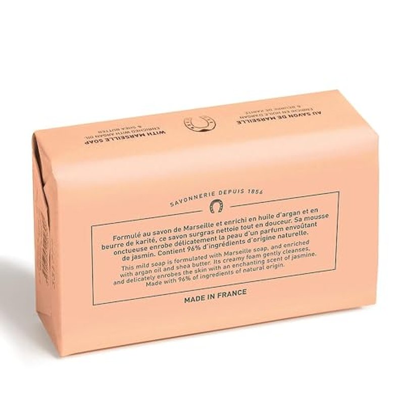Fer ? Cheval Gentle Perfumed Soap Bars, Organic Body Bath Soap, Moisturizing Natural Bar Soap for Men and Women, 125 g/4.41 oz, Pack of 2 - Amber Jasmine