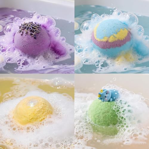 12 Pack Shea Butter Bath Bomb Gift Set - Relaxing Mineral-Rich Spa Fizzies
