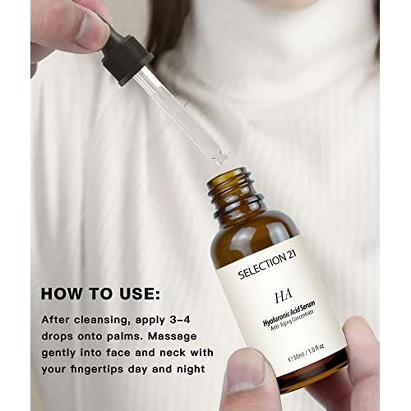 Advanced Hyaluronic Acid Serum for Face Anti Aging with 5% Hyaluronic Acid Complex, Hydrating Stem Cell Serum for Skin 1 Fl OZ.(pack of 1)